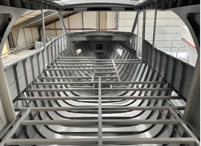 Patrol and workboat aluminum hull construction