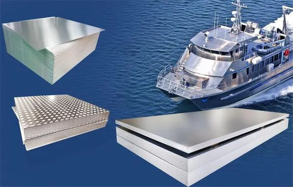 Commercial ships built with marine aluminum plates