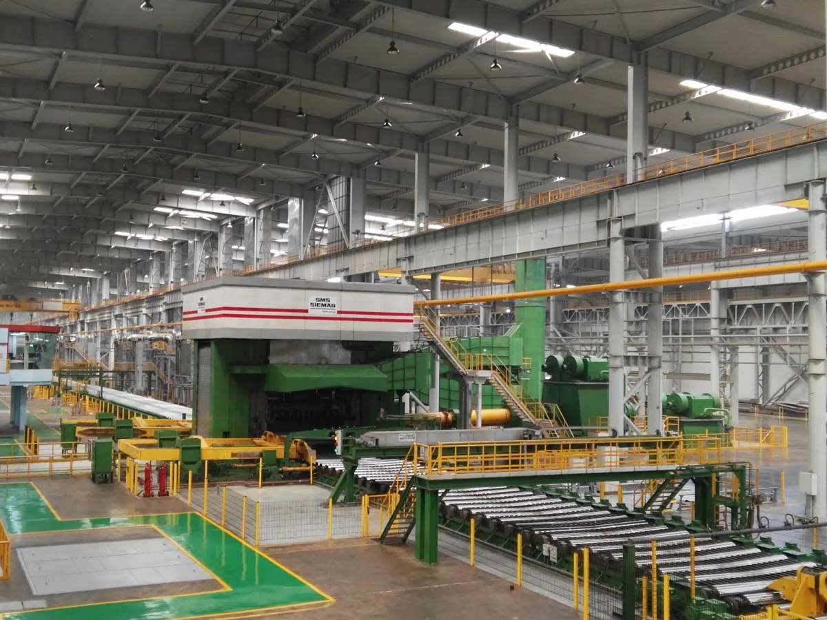 1+4 hot rolling lines and cold rolling mills