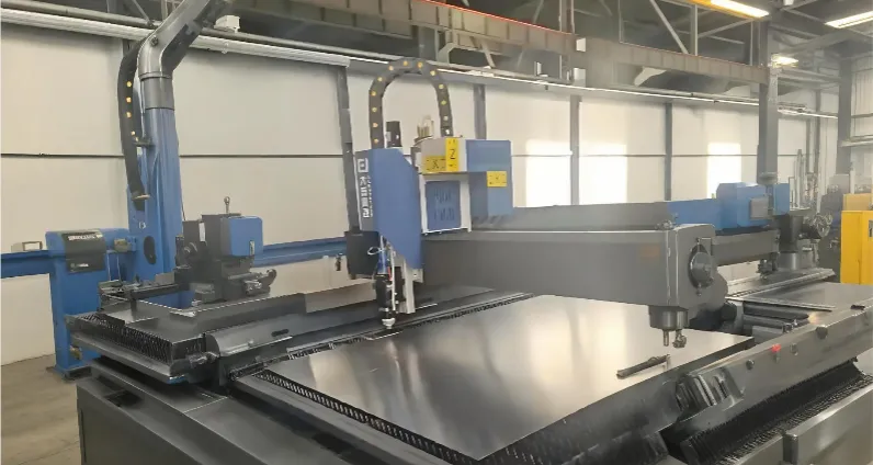Precision cutting process for marine aluminum plates
