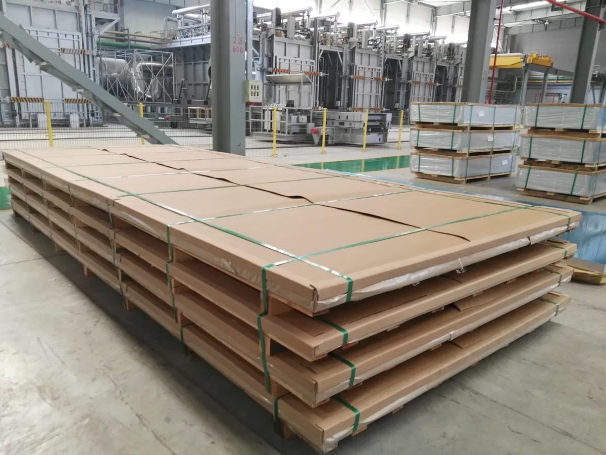 Seaworthy export packing process for aluminum plates