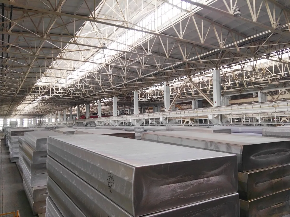 Aluminum plate warehouse stock inventory
